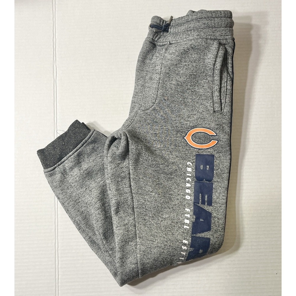 Chicago Bears Sweatpants‎ Boys Large Gray NFL Football Sports Athletic Joggers